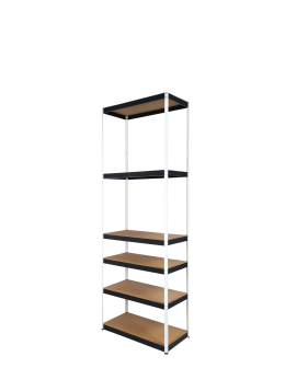 Regał metalowy magazynowy stojak HELIOS 213x30x30cm  6Px175kg SOLIDNY - product 2