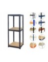Regał metalowy regał magazynowy garażowy HELIOS premium 106x030x30 3 półki
