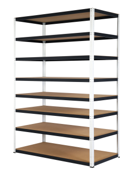 Regał metalowy magazynowy stojak HELIOS 270x180x45cm 8Px275kg SZEROKI MOCNY - product 2