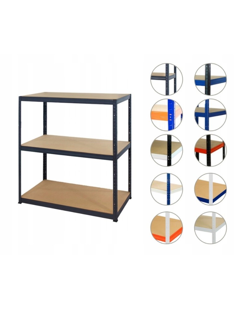 Helios Premium - Regał metalowy regał magazynowy garażowy HELIOS premium 106x180x45 3x175kg - product b2b.wamar.biz 1