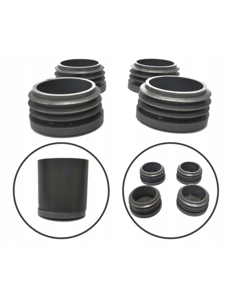 Regały z plastiku- tworzywa - Stopka do regału zaślepka do nóg rurek stopki do regałów  JUPITER TYTAN 4x - product b2b.wamar.biz 1