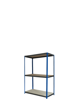 Regał metalowy magazynowy warsztatowy stojak HELIOS 90x120x45cm 3Px275kg - product 2