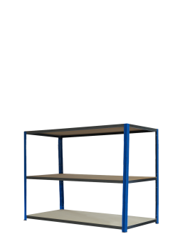 Regał metalowy magazynowy warsztatowy stojak HELIOS 90x180x40cm 3Px175kg - product 2