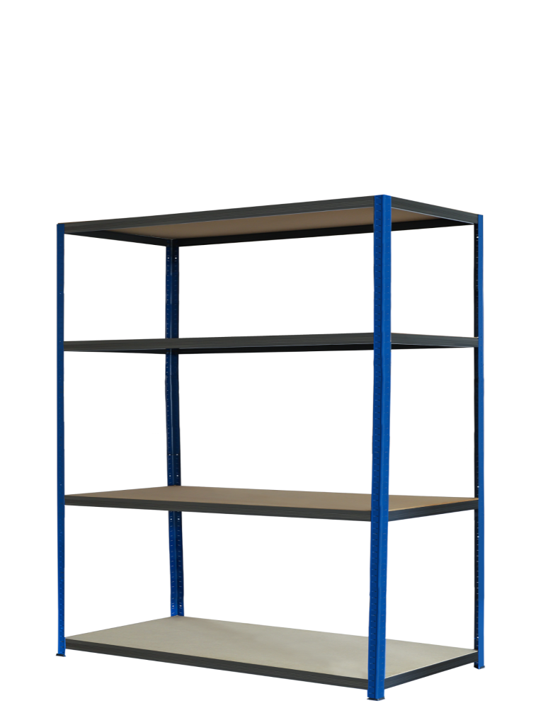 Regały Magazynowe - Regał metalowy magazynowy garażowy stojak HELIOS 180x150x40cm 4Px275kg - product b2b.wamar.biz 2