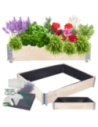Skrzynia warzywniak FOLIA KUBEŁKI grządka podwyższona donica 20X120X100