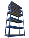 Regał Helios 213x110x45 cm 6 półek/400kg Niebiesko-Niebieski