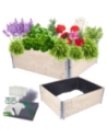 Skrzynia warzywniak FOLIA KUBEŁKI grządka podwyższona donica 40X120X100