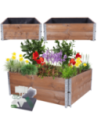 Skrzynia warzywniak FOLIA KUBEŁKI grządka podwyższona donica 40X120X100