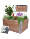 Skrzynia warzywniak FOLIA KUBEŁKI grządka podwyższona donica 60X120X100