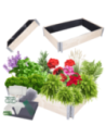 Skrzynia na warzywa FOLIA KUBEŁKI grządka podwyższona donica 20X120X80