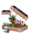 Skrzynia na warzywa FOLIA KUBEŁKI grządka podwyższona donica 20X120X80