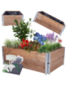 Skrzynia na warzywa FOLIA KUBEŁKI grządka podwyższona donica 40X120X80