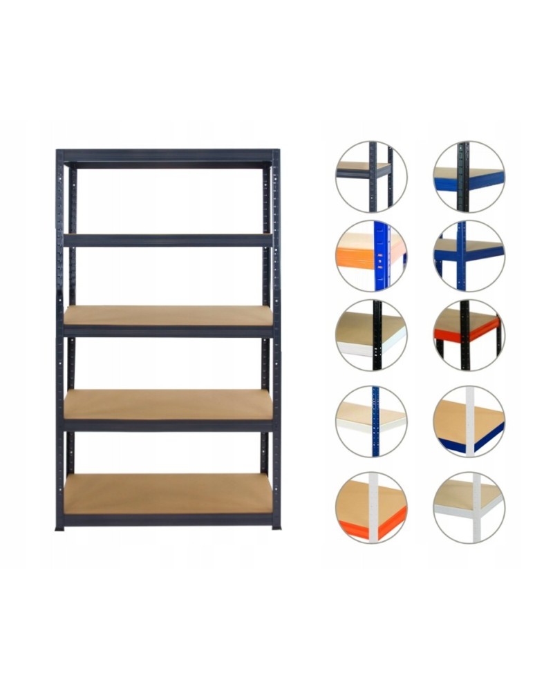 Helios Premium - Regał metalowy regał magazynowy garażowy HELIOS premium 270X120X45 5x175kg - product b2b.wamar.biz 1