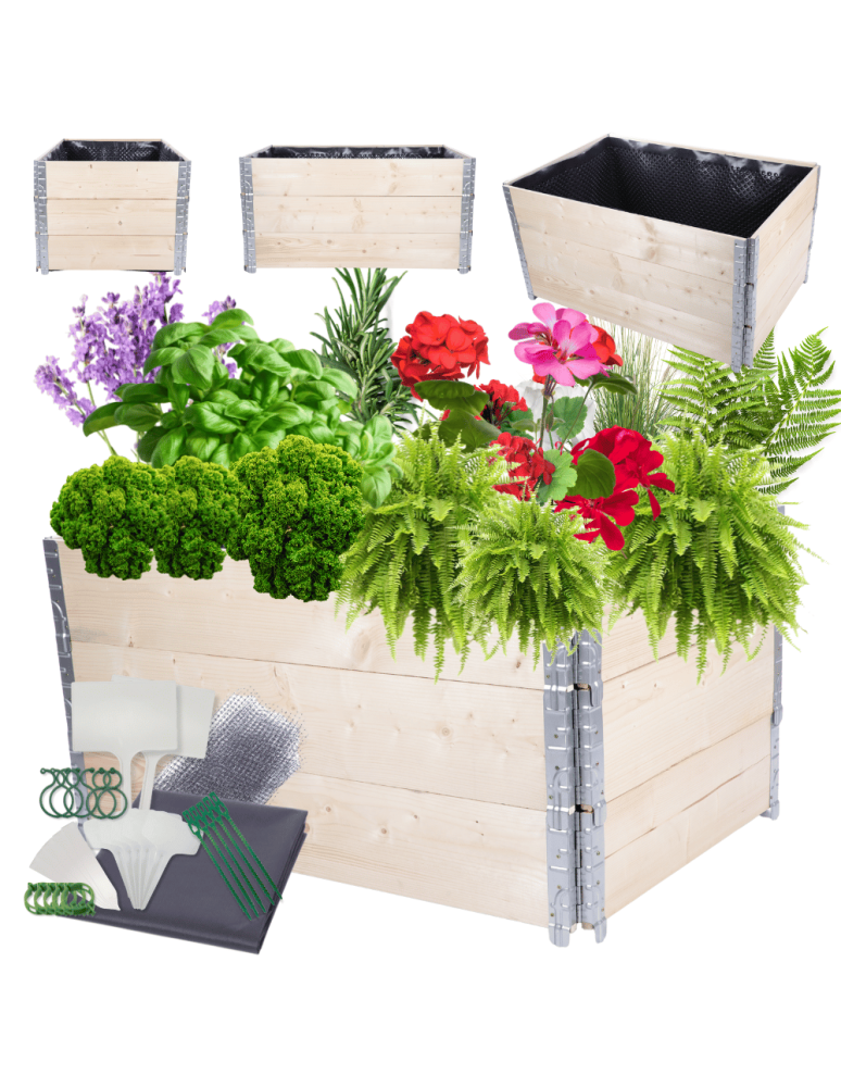 ZP10 - Skrzynia na warzywa impregnowana grządka podwyższona donica 60X120X80 - product b2b.wamar.biz 1