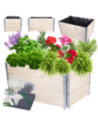 Skrzynia na warzywa FOLIA KUBEŁKI grządka podwyższona donica 60X120X80