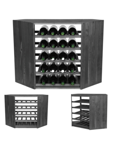 Skrzynkowe regały RW61 - Regał na wino narożny stojak na wino szafka na butelki 20 butelek DUŻY EKO - product 1