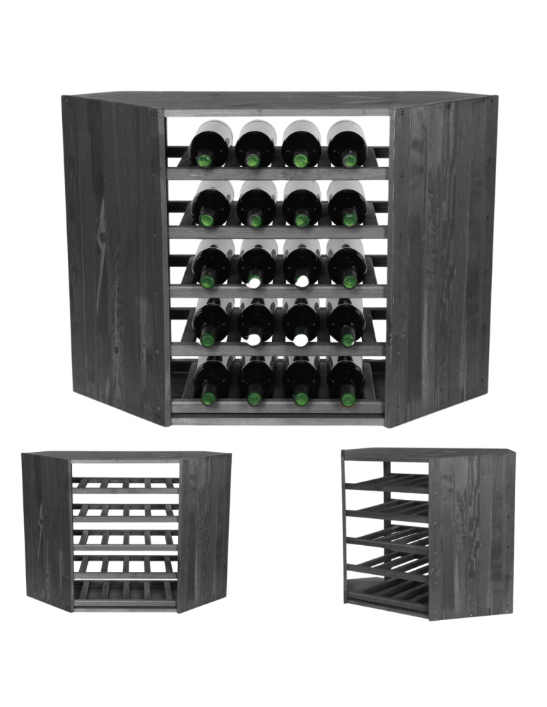 Skrzynkowe regały RW61 - Regał na wino narożny stojak na wino szafka na butelki 20 butelek DUŻY EKO - product b2b.wamar.biz 1