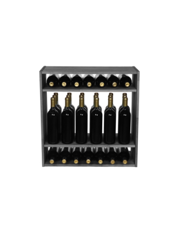 Skrzynkowe regały RW61 - Regał na wino modułowy stojak na wino szafka na butelki 32 butelki .:. - product 2