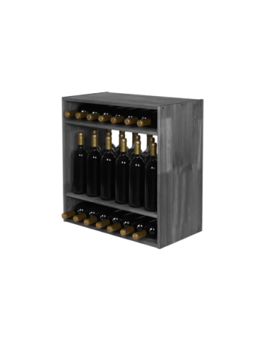 Skrzynkowe regały RW61 - Regał na wino modułowy stojak na wino szafka na butelki 32 butelki .:. - product 6