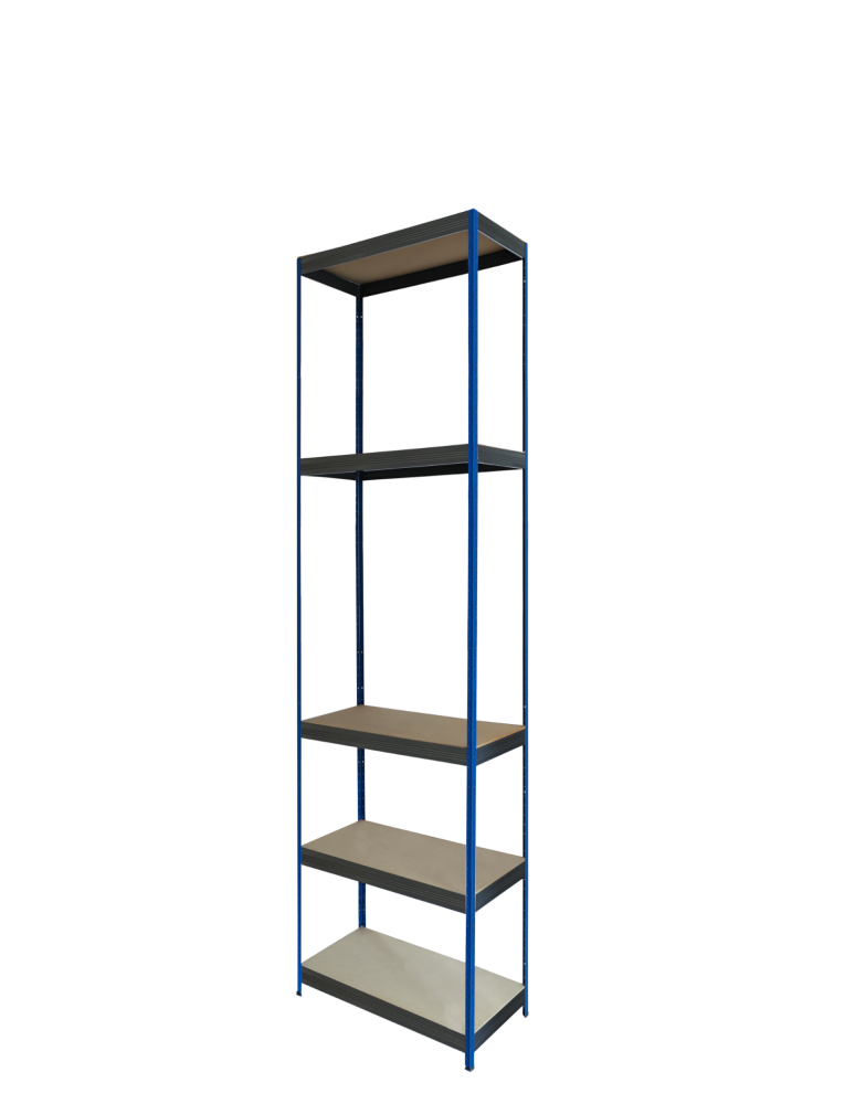 Regały Magazynowe - Regał metalowy magazynowy stojak HELIOS 213x40x40cm 5Px175kg SOLIDNY NIEB - product b2b.wamar.biz 2