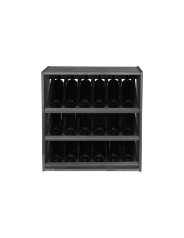 Skrzynkowe regały RW61 - Regał na wino stojak na wino szafka na butelki 18 butelek ukośne leżnie EKO - produkt 2