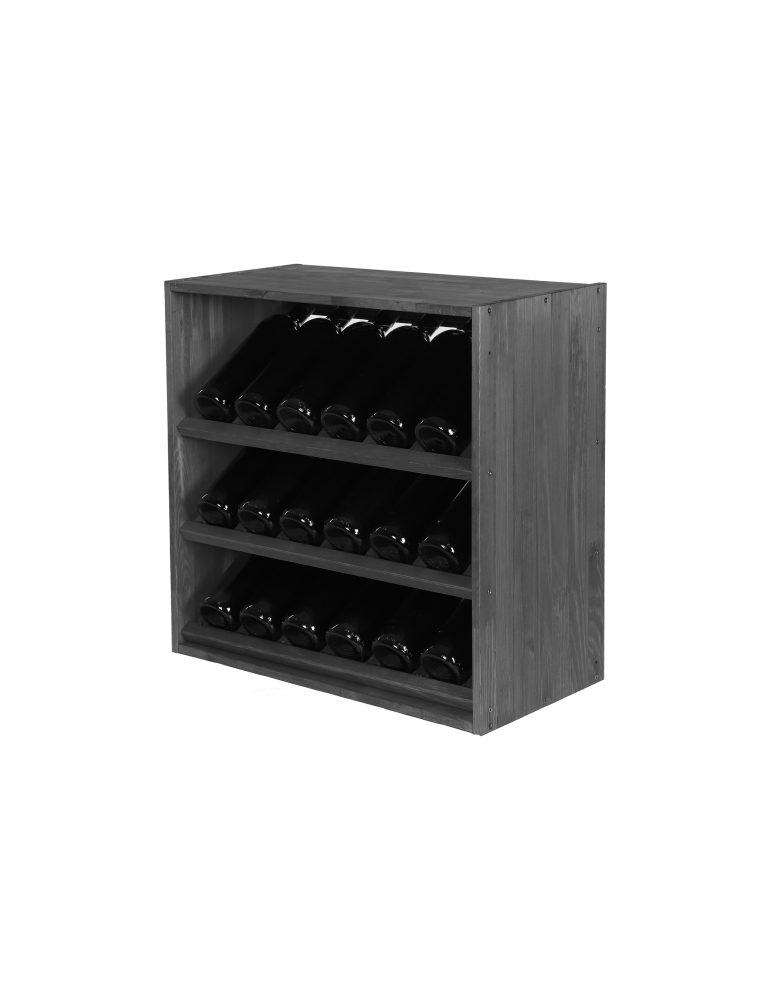 Skrzynkowe regały RW61 - Regał na wino stojak na wino szafka na butelki 18 butelek ukośne leżnie EKO - produkt b2b.wamar.biz 5