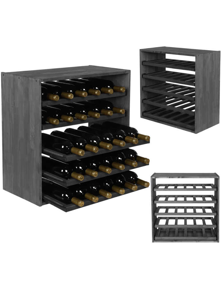 Skrzynkowe regały RW61 - Regał na wino stojak na wino szafka na butelki 30 butelek WYSUWANE LEŻNIE - product b2b.wamar.biz 1