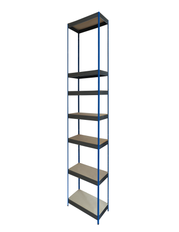 Regał metalowy magazynowy stojak HELIOS 270x30x30cm 7Px175kg SOLIDNY NIEB - product 2