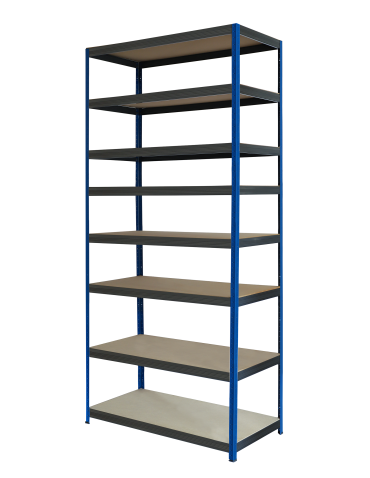 Regał metalowy magazynowy stojak HELIOS 270x90x50cm 8Px275kg SOLIDNY NIEB - product 2