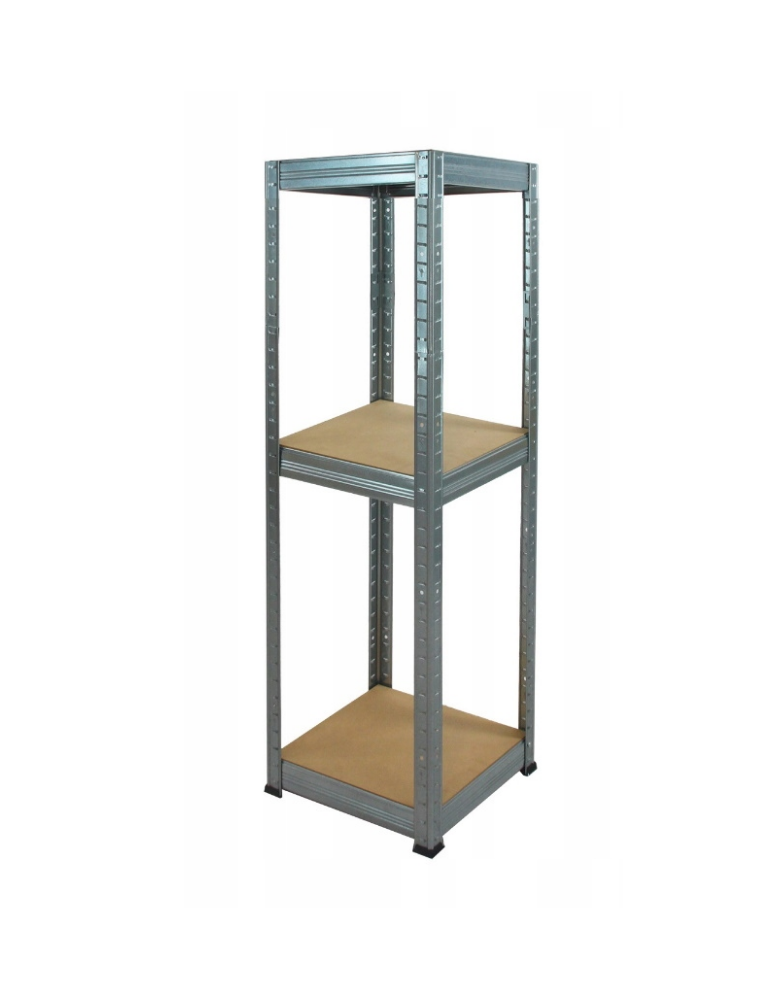 Magazynowe regały metalowe - Regał metalowy ocynk HELIOS 90x35x35cm 3Px175kg - produkt b2b.wamar.biz 2