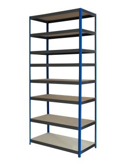 Regał metalowy magazynowy stojak HELIOS 270x100x45cm 8Px175kg SOLIDNY NIEB - product 2