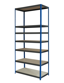 Regał metalowy magazynowy stojak HELIOS 270x110x35cm 7Px175kg SOLIDNY NIEB - product 2
