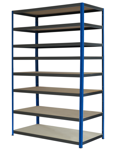 Regał metalowy magazynowy stojak HELIOS 270x150x45cm 8Px275kg SZEROKI MOCNY - product 2