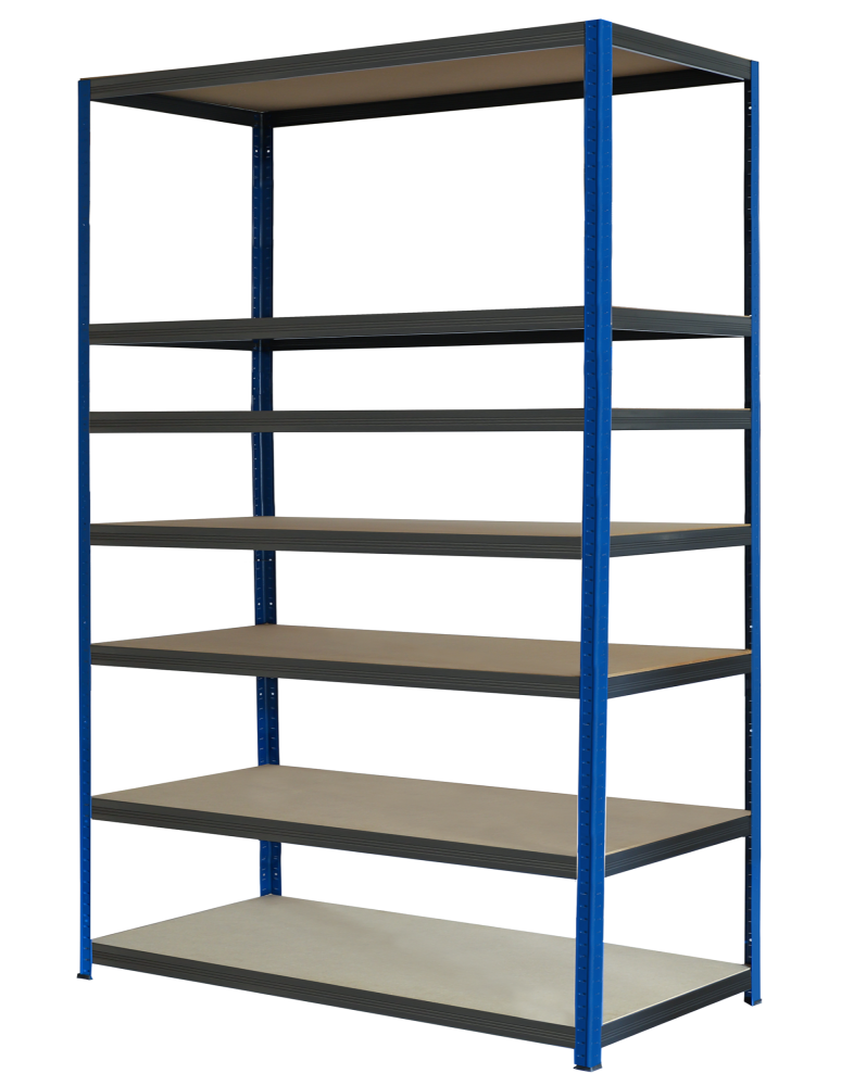 Regały Magazynowe - Regał metalowy magazynowy stojak HELIOS 270x150x50cm 7Px175kg SZEROKI MOCNY - product b2b.wamar.biz 2