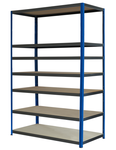 Regał metalowy magazynowy stojak HELIOS 270x180x45cm 7Px175kg SZEROKI MOCNY - product 2