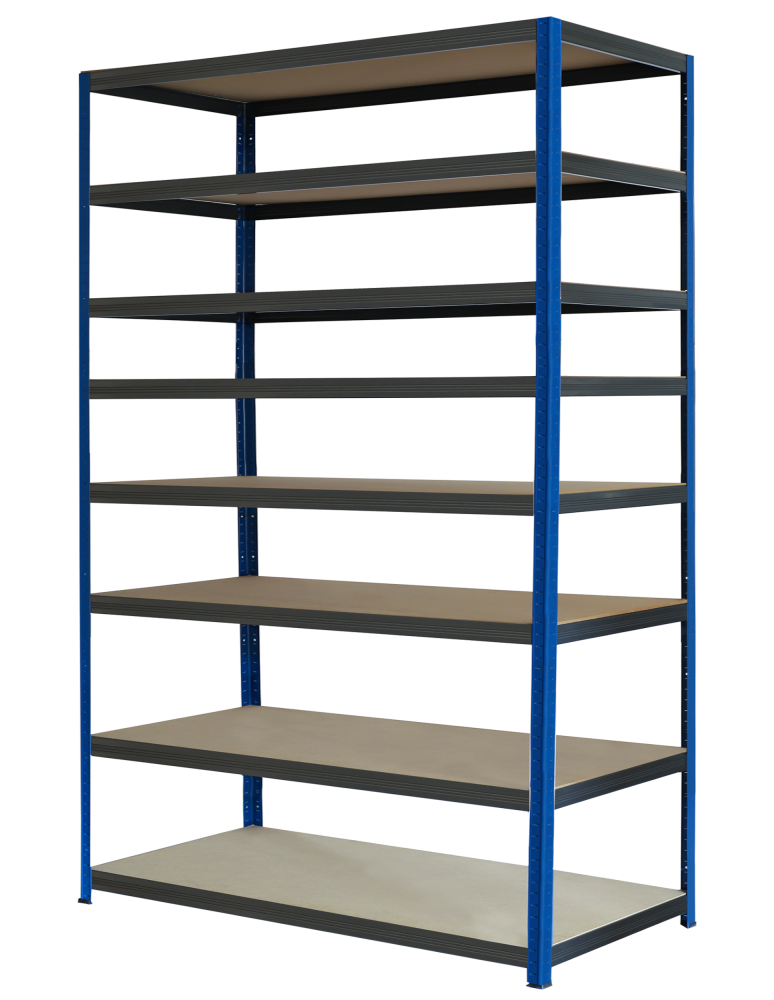 Regały Magazynowe - Regał metalowy magazynowy stojak HELIOS 270x180x50cm 8Px175kg SZEROKI MOCNY - product b2b.wamar.biz 2