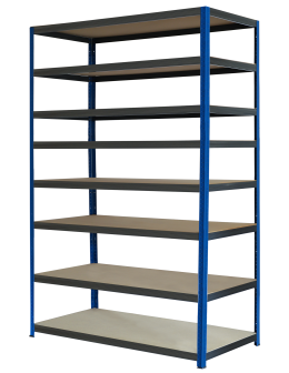 Regał metalowy magazynowy stojak HELIOS 270x180x50cm 8Px275kg SZEROKI MOCNY - product 2