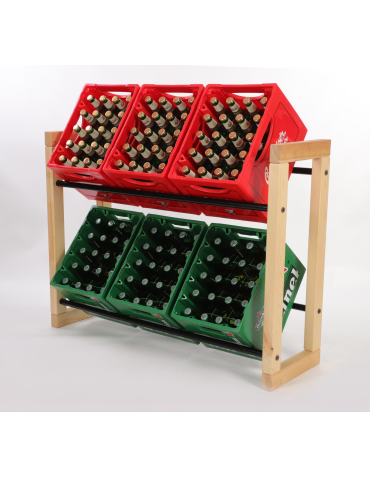 Regał na skrzynki na napoje piwo stojak 85x112cm METALOWE DRĄŻKI EKO - product 2