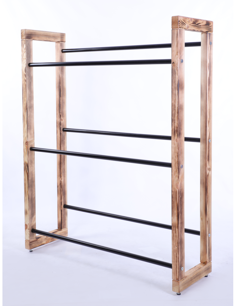 Stojaki na skrzynki - Regał na skrzynki na napoje piwo stojak 136x112cm METALOWE DRĄŻKI EKO - product b2b.wamar.biz 3