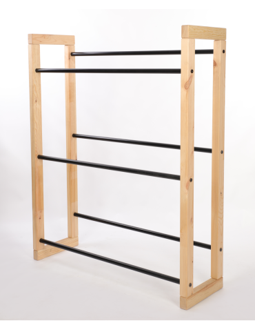 Stojaki na skrzynki - Regał na skrzynki na napoje piwo stojak 136x112cm METALOWE DRĄŻKI EKO - product 3