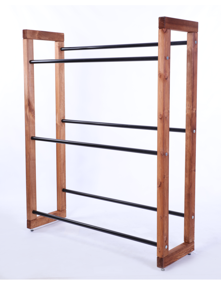 Stojaki na skrzynki - Regał na skrzynki na napoje piwo stojak 136x112cm METALOWE DRĄŻKI EKO - product b2b.wamar.biz 3