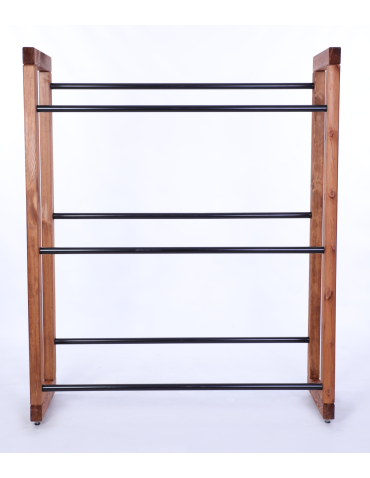 Stojaki na skrzynki - Regał na skrzynki na napoje piwo stojak 136x112cm METALOWE DRĄŻKI EKO - product 4