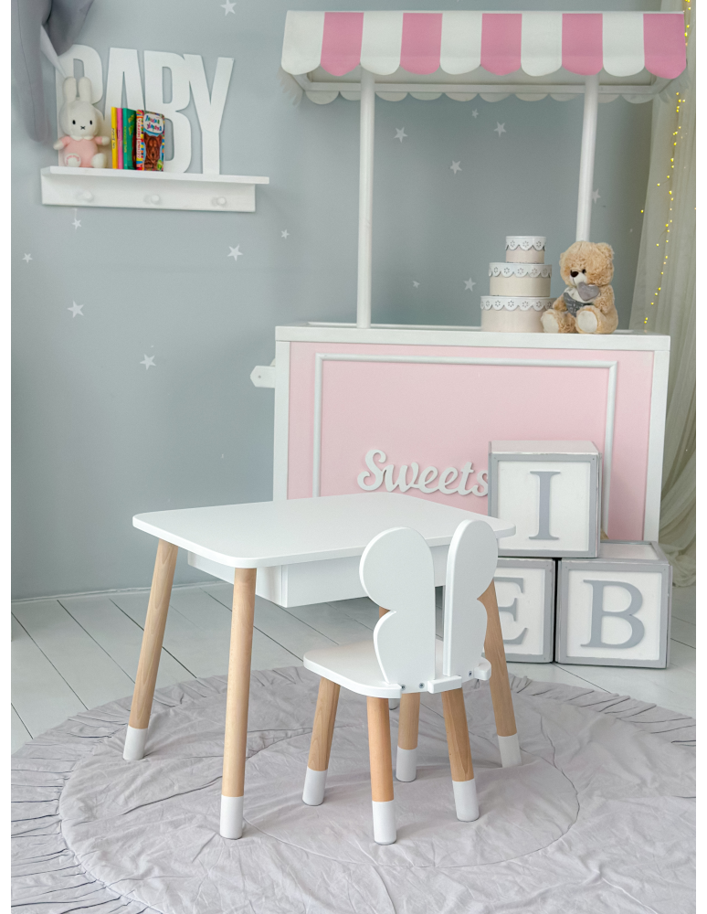 Stoły i ławki - Stolik z krzesełkiem szuflada krzesło motyl stoliczek krzesełko zestaw - produkt b2b.wamar.biz 4