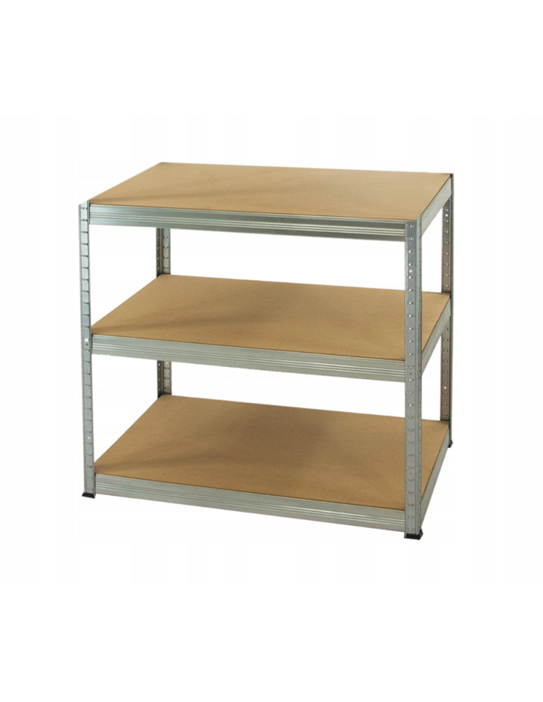 Magazynowe regały metalowe - Regał metalowy ocynk HELIOS 90x90x50cm 3Px175kg - product b2b.wamar.biz 2