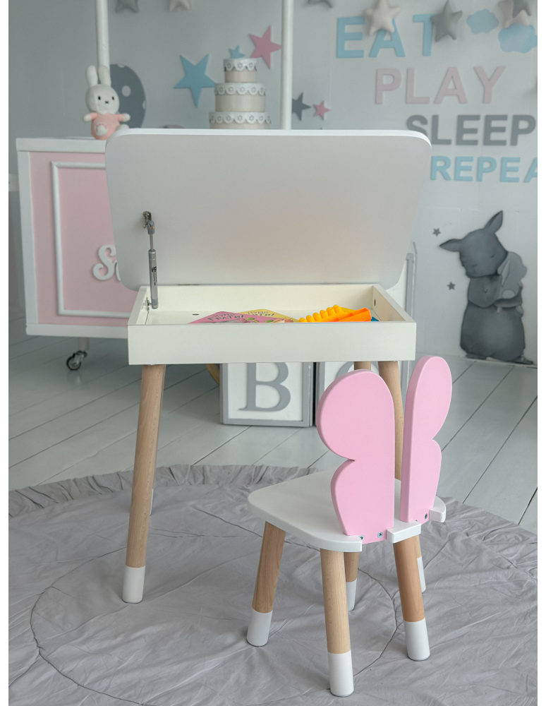 Stoły i ławki - Zestaw krzesełko i stoliczek stół krzesło motylek otwierany schowek blat - product b2b.wamar.biz 3