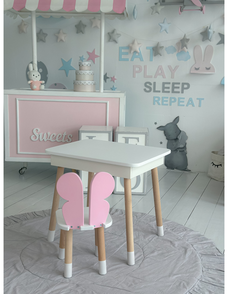 Stoły i ławki - Zestaw krzesełko i stoliczek stół krzesło motylek otwierany schowek blat - product b2b.wamar.biz 4