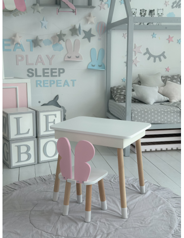 Stoły i ławki - Zestaw krzesełko i stoliczek stół krzesło motylek otwierany schowek blat - product 5