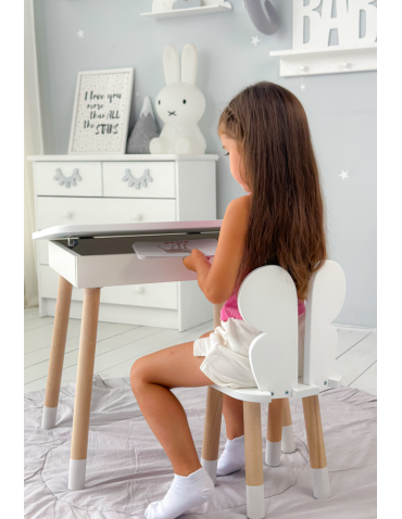 Stoły i ławki - Stolik z podnoszonym blatem schowek krzesełko motylek motyl krzesło zestaw - produkt 4