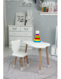 Zestaw dla dziecka stolik chmurka krzesełko miś bały zestaw unisex komplet - product 2