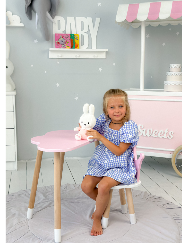 Stoły i ławki - Stoliczek chmurka krzesełko korona różowy zestaw dziecięcy stolik krzesło - produkt b2b.wamar.biz 7